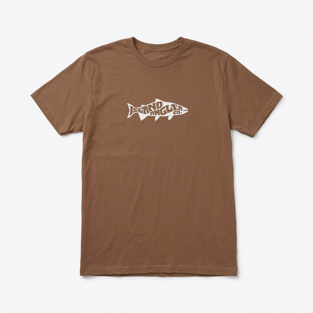 "YEAH MAN" SALMON LOGO TEE
